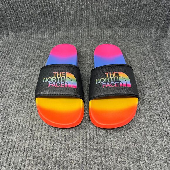 The North Face Base Camp Slide III Pride Gay Rainbow Sandals Women’s Size 8 - Picture 1 of 5